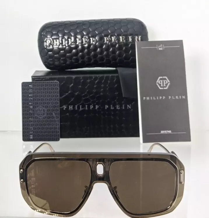 New Authentic Philipp Plein Sunglasses SPP 050 Col 300G Adventure SPP050 Frame