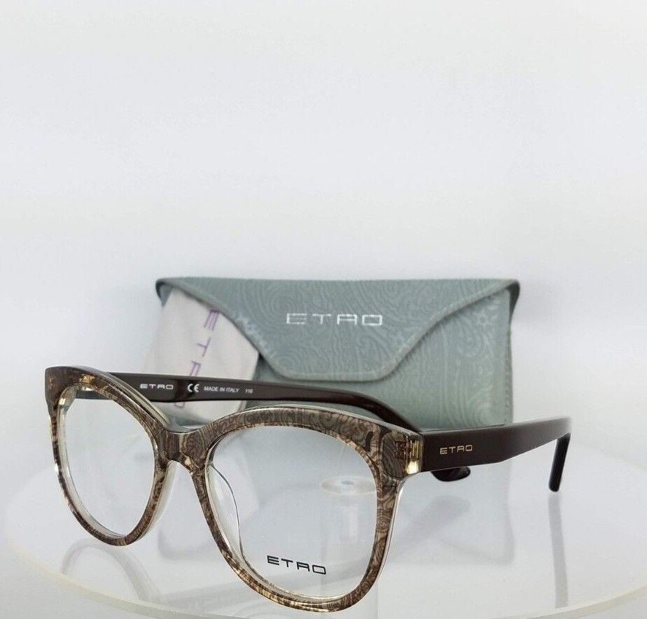 Brand New Authentic ETRO Eyeglasses ET2605 211 Brown Frame 52mm