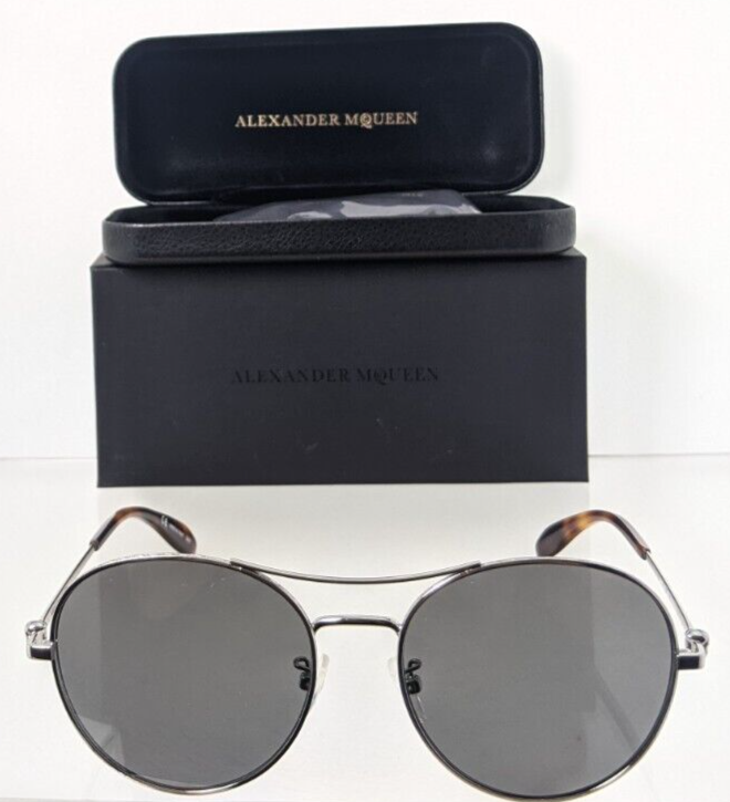 Brand New Authentic Alexander McQueen Sunglasses AM 0174 002 57mm Frame