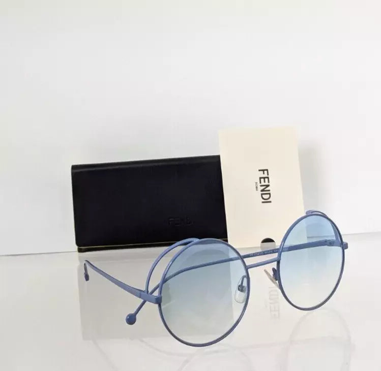 Brand New Authentic Fendi FF 0343 Sunglasses MVU7R Blue Frame 0343/S 53mm