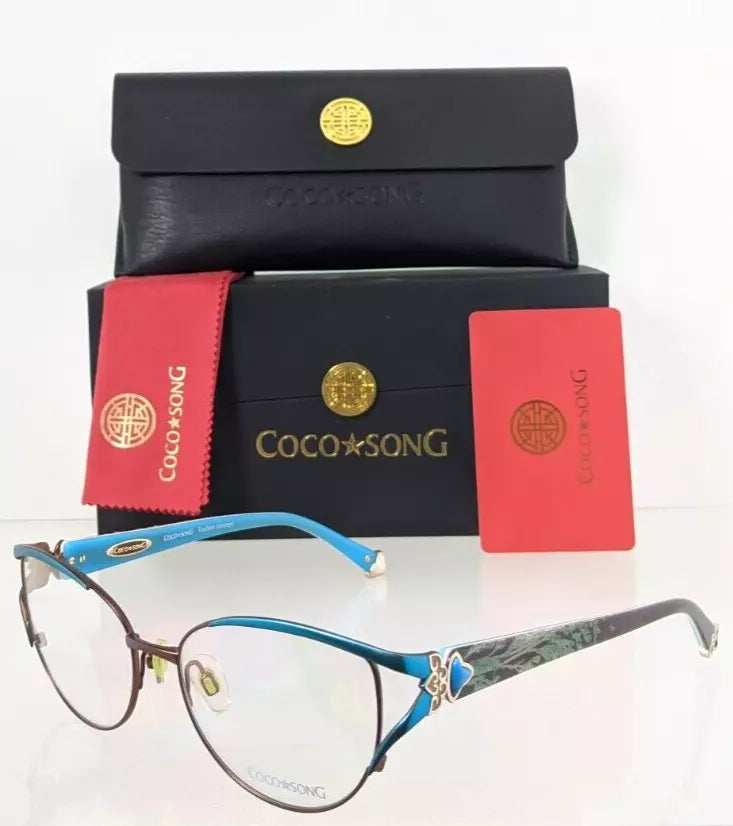 Brand New Authentic COCO SONG Eyeglasses Smile Shadow Col 2 53mm CV098