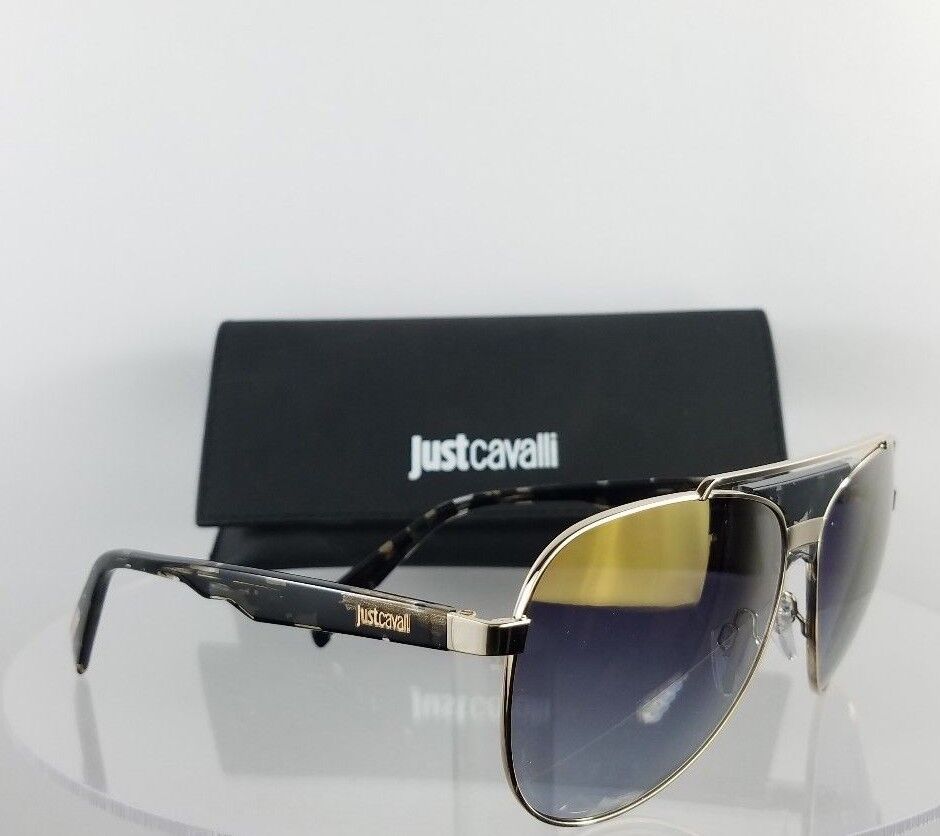 Brand New Authentic Just Cavalli Sunglasses JC828S 55C Gold Frame 828