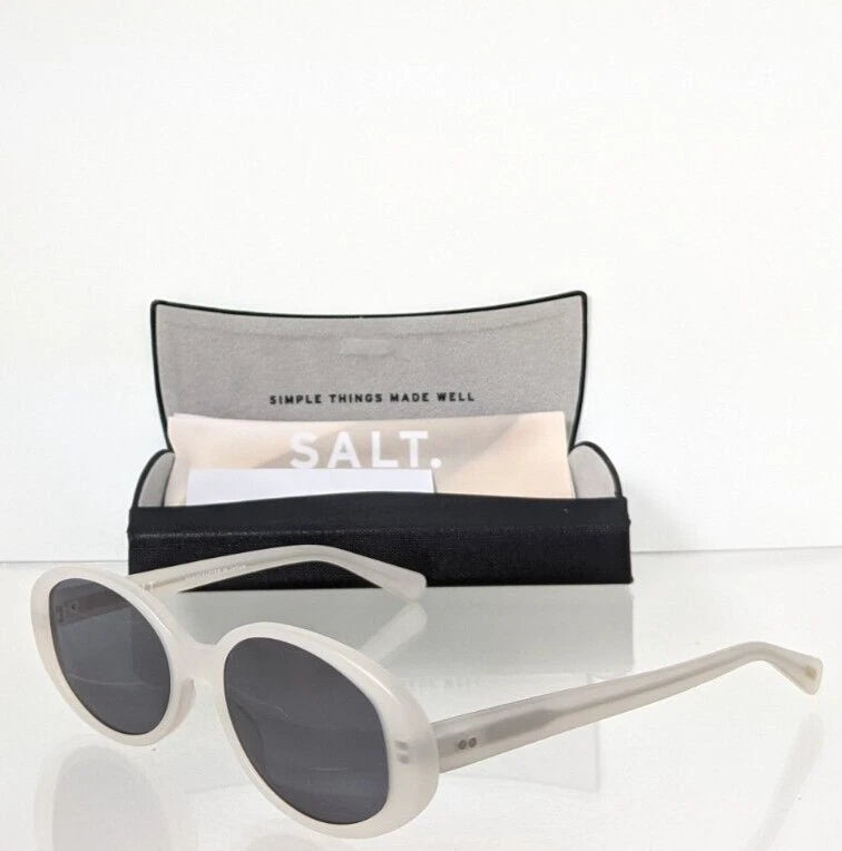 New Authentic Salt Sunglasses NADINE MOW Polarized Ivory 52mm Frame