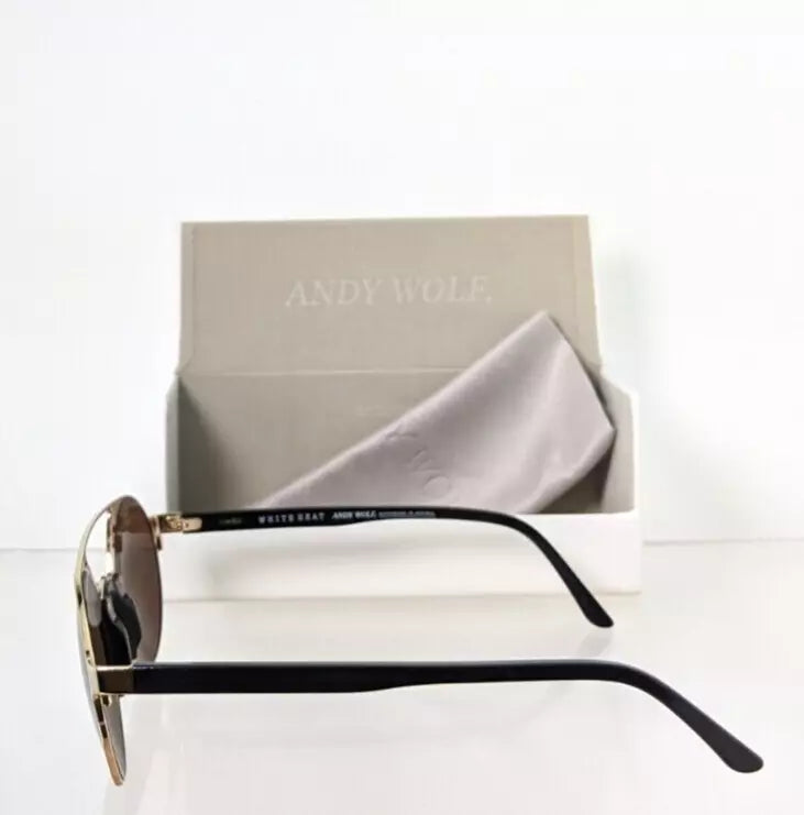 New Authentic Andy Wolf Sunglasses Coleman Col. D Black Gold 50mm Austria Frame