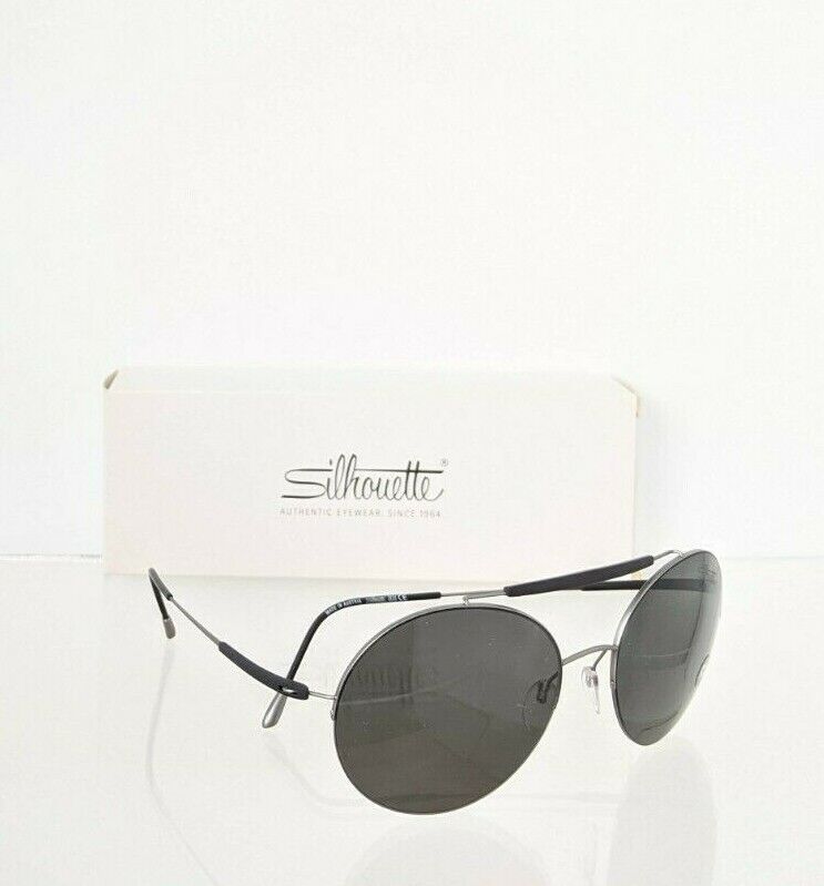 Brand New Authentic Silhouette Sunglasses 8659 10 6203 Grey / Black Frame