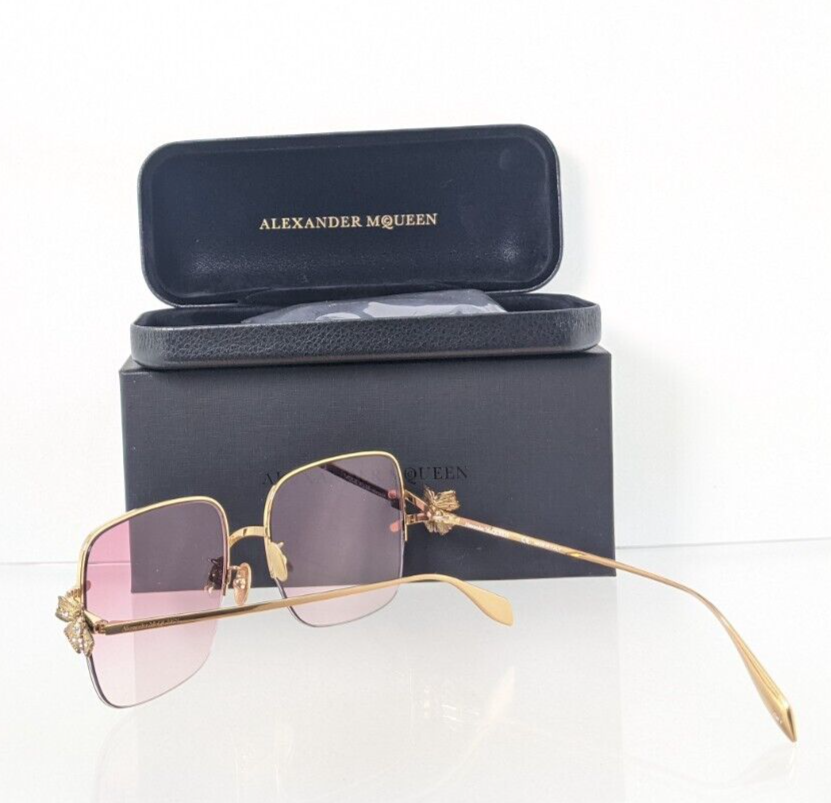 Brand New Authentic Alexander McQueen Sunglasses AM 0371 003 57mm Frame