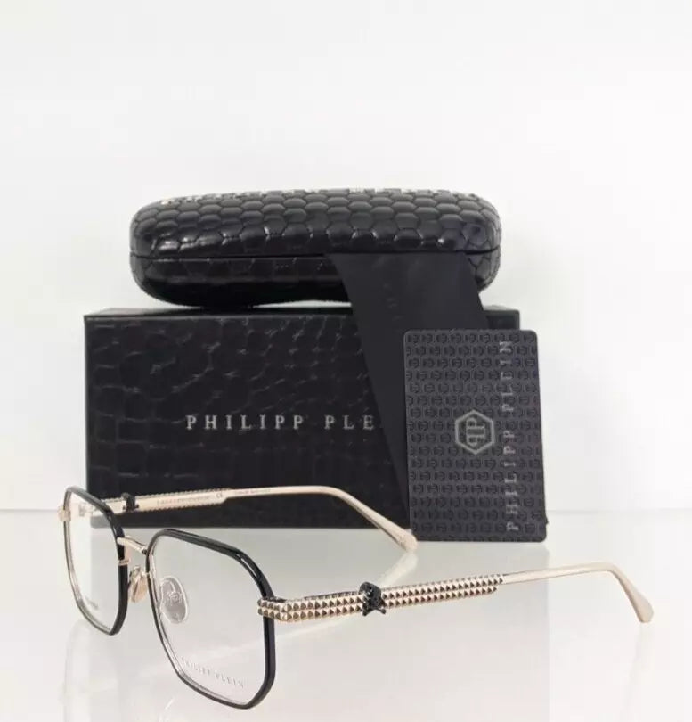 New Authentic Philipp Plein Eyeglasses VPP 062 Col 300Y VP062 Classical Waves