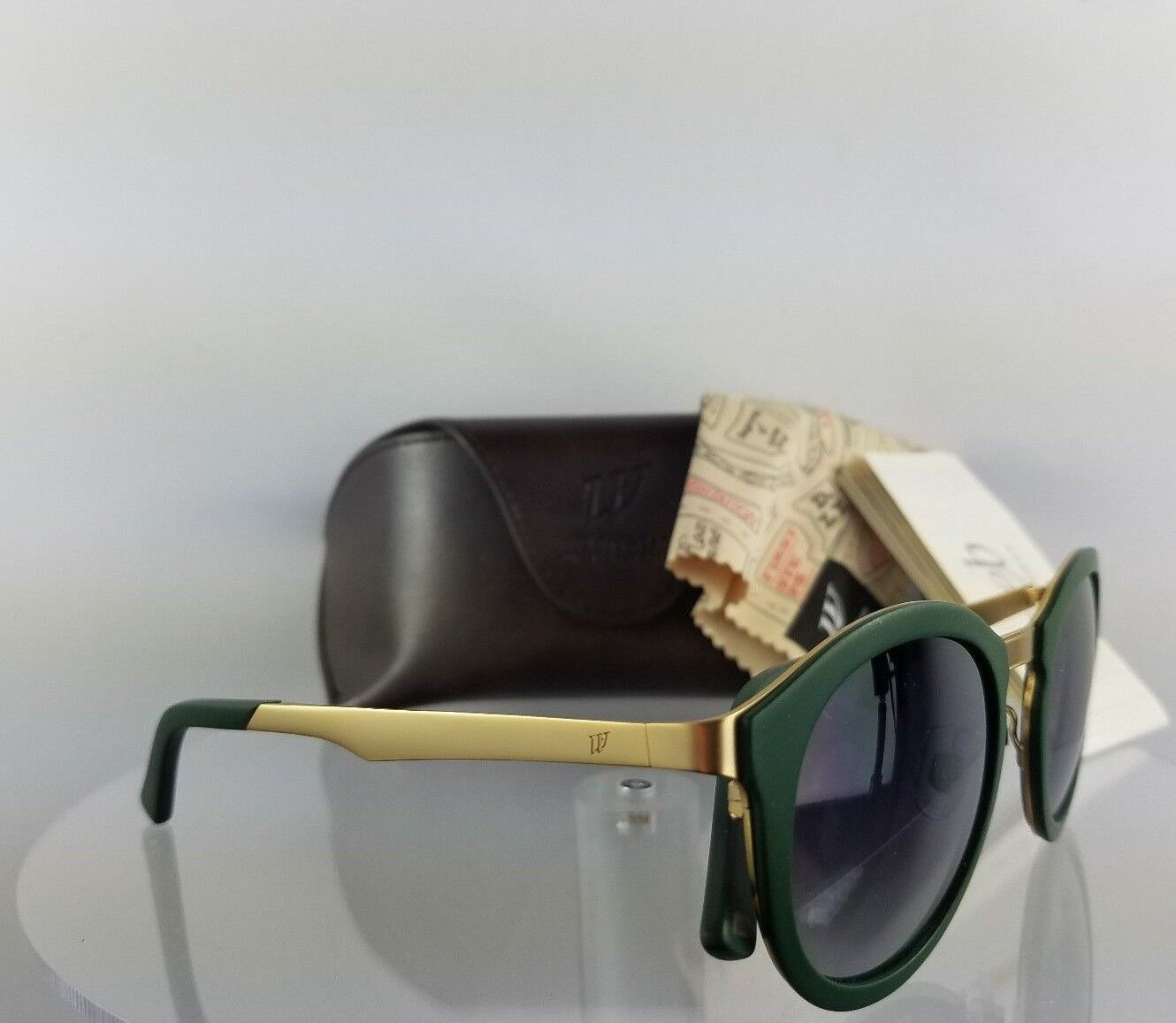 Brand New Authentic Web Sunglasses WE 0142 Col. 97B Green Gold 49mm 142 Frame