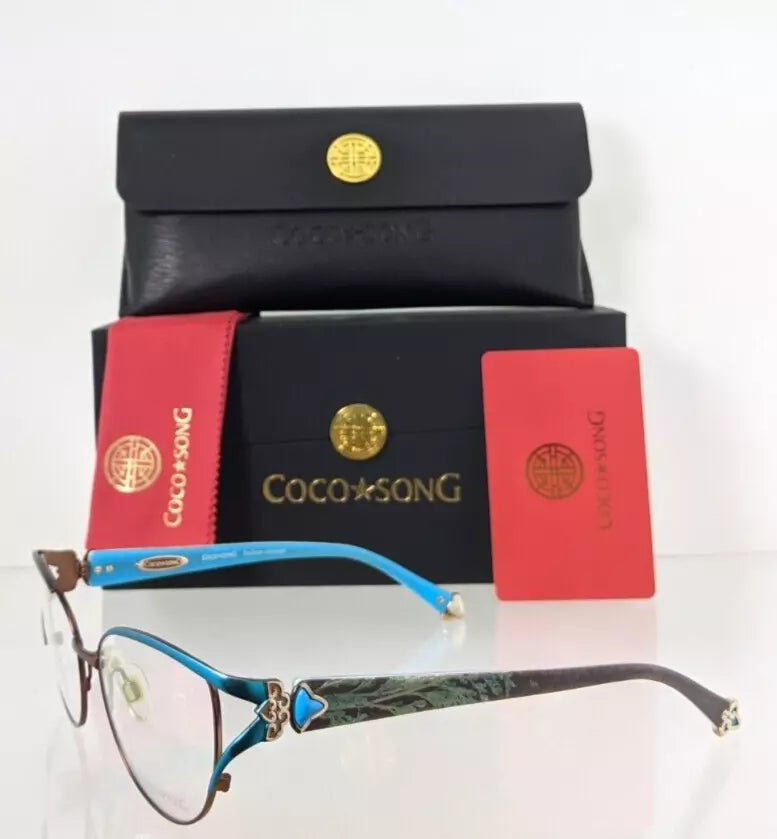 Brand New Authentic COCO SONG Eyeglasses Smile Shadow Col 2 53mm CV098