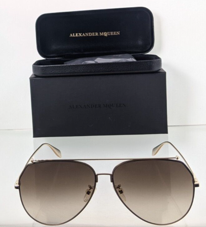 Brand New Authentic Alexander McQueen Sunglasses AM 0316 002 61mm Frame