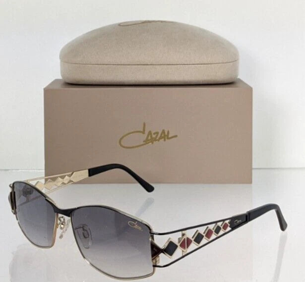 Brand New Authentic CAZAL Sunglasses MOD. 9098 COL. 001 Black & Gold Frame