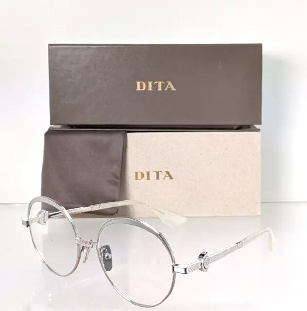 New Authentic Dita Eyeglasses NOKOU DTX-439-A-02 Silver 55mm Frame
