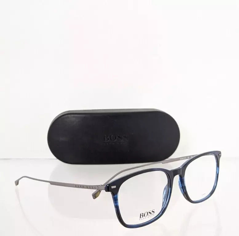 New Authentic HUGO BOSS Eyeglasses 1015 38I Blue 58mm Frame