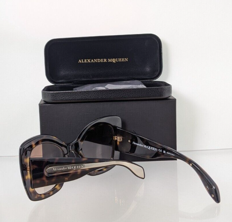 Brand New Authentic Alexander McQueen Sunglasses MQ 0402 Tortoise 002 53mm Frame