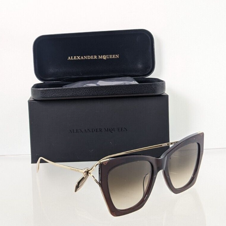 Brand New Authentic Alexander McQueen Sunglasses AM 0375 002 53mm Frame