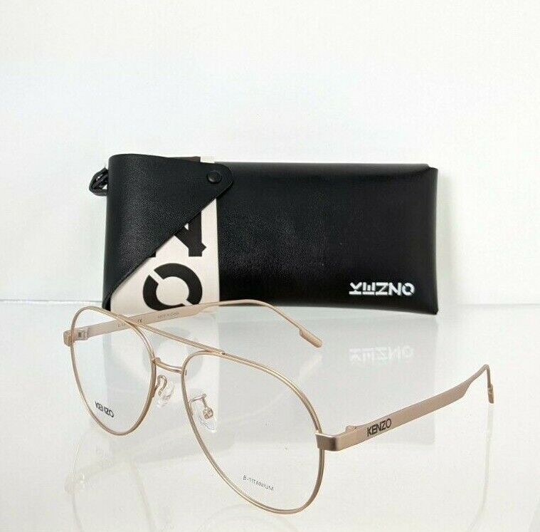 Brand New Authentic KENZO Eyeglasses KZ50115U 029 Frame 50115 Gold 56mm Frame