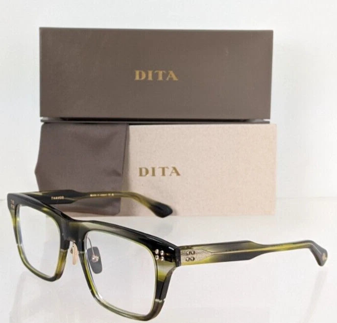 New Authentic Dita Eyeglasses THAVOS DTX-713-A-03 Olive Green 53mm Frame
