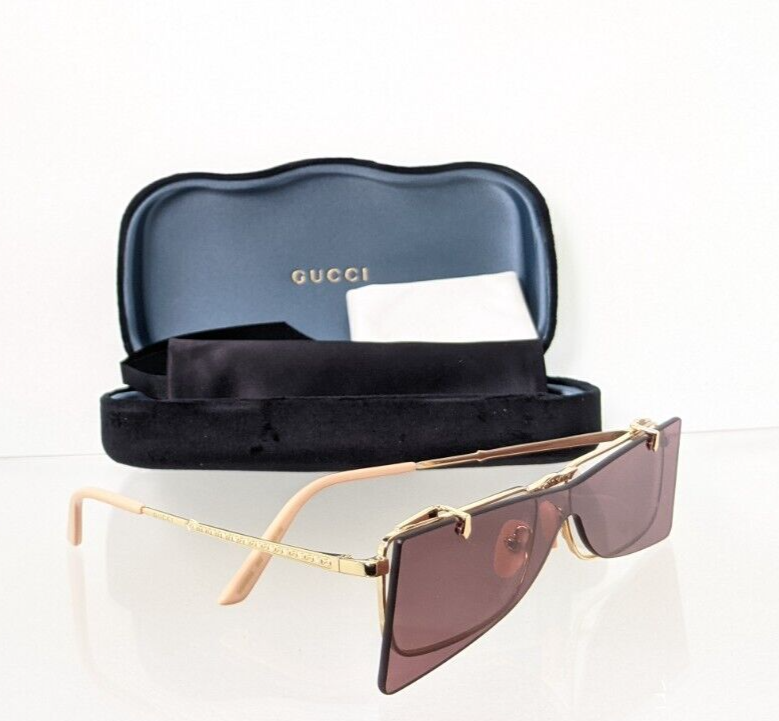 Brand New Authentic Gucci GG 0363 002 Sunglasses Gold GG0363 Frame 56mm