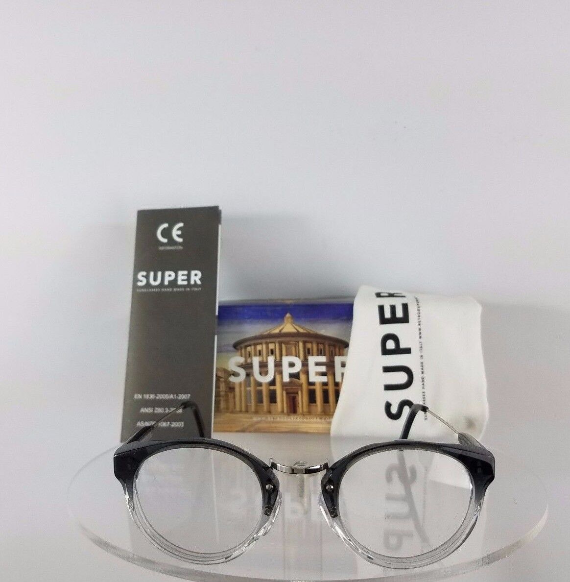 Brand New Authentic Retrosuperfuture 821 0A Eyeglasses Panama Black Gradient