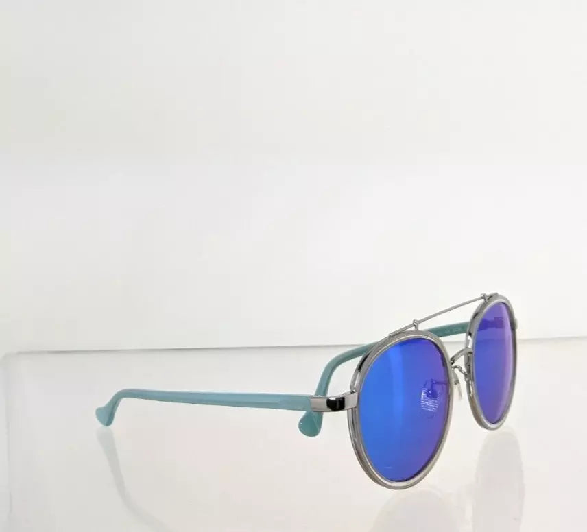 Brand New Authentic Calvin Klein Sunglasses CK 1225 424 Silver/Blue Frame