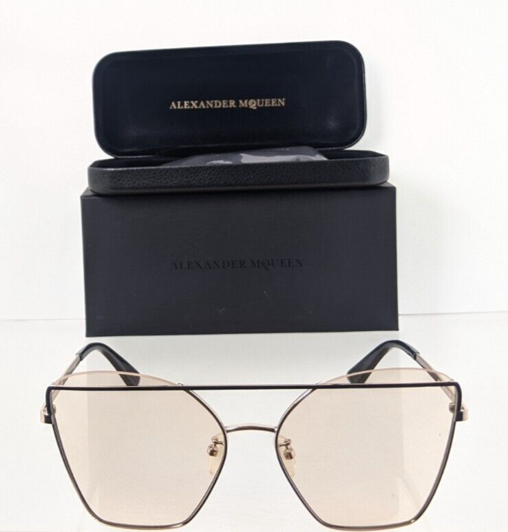 Brand New Authentic Alexander McQueen Sunglasses MQ 0163 003 57mm Frame