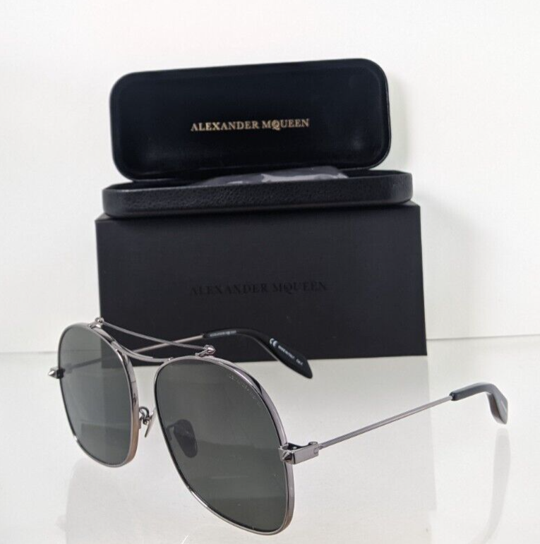 Brand New Authentic Alexander McQueen Sunglasses AM 0088 001 59mm Frame