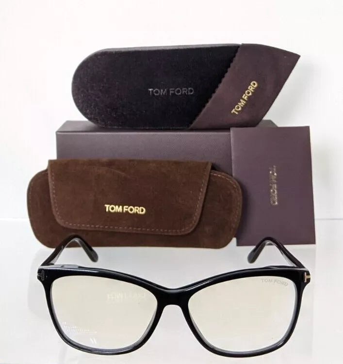 Brand New Authentic Tom Ford TF 5690 Eyeglasses 001 FT 5690-B 55mm with Clip on