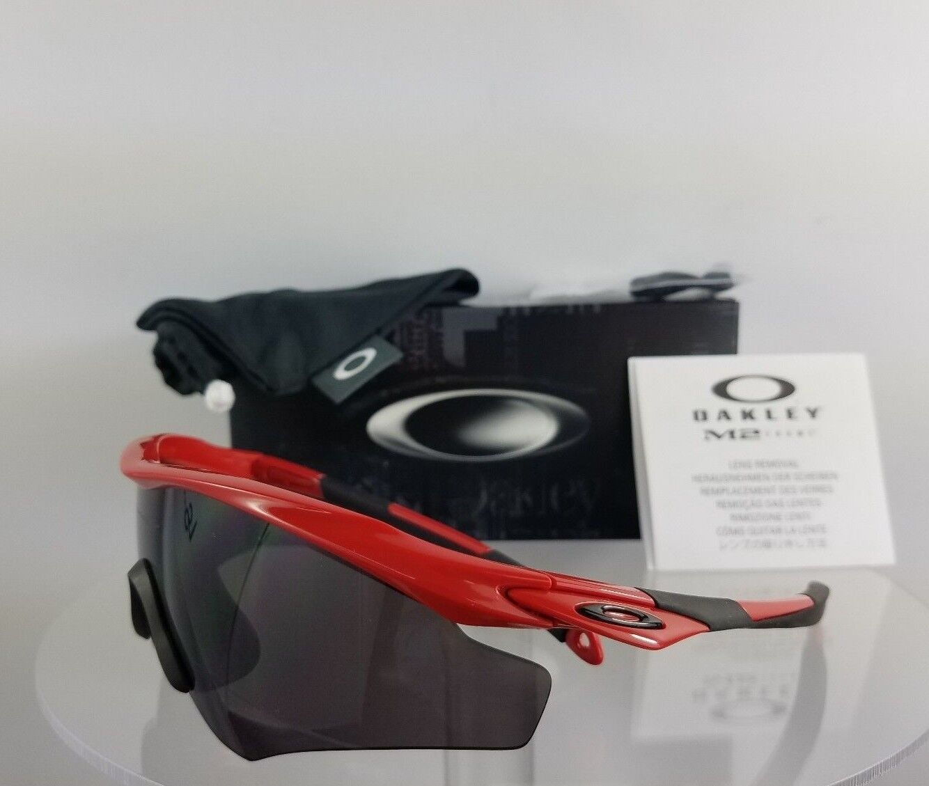 Brand New Authentic Oakley Sunglasses OO9345 02 Frame Red Line Warm Grey 934502