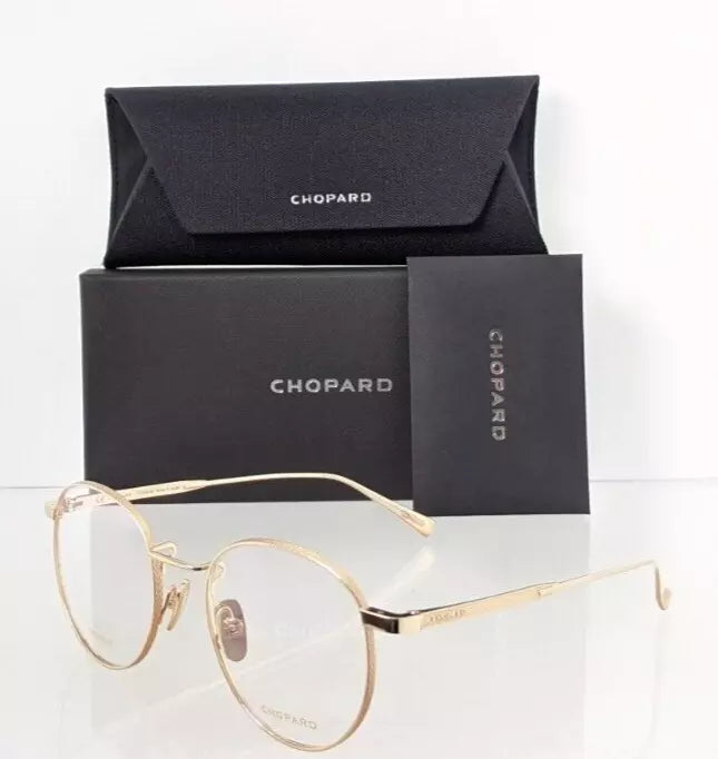 Brand New Authentic Chopard Eyeglasses VCHC 77 0300 51mm Gold Frame VCHC77S