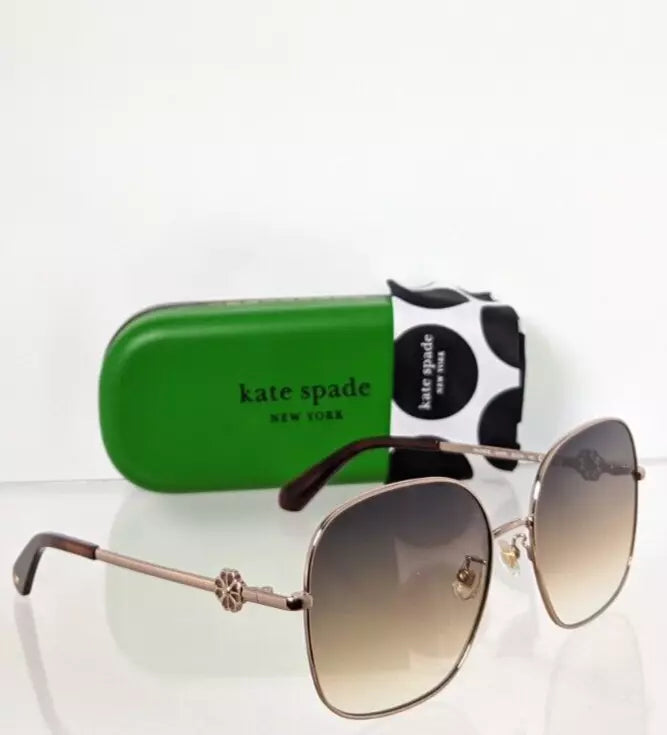 New Authentic Kate Spade Sunglasses Talya AU2PR Gold 59mm Frame