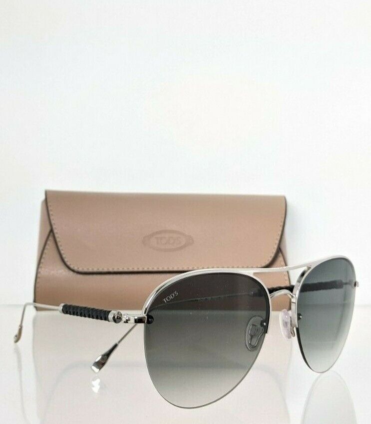 Brand New Authentic Tod's Sunglasses TO 233 16B 57mm Silver Frame TO233