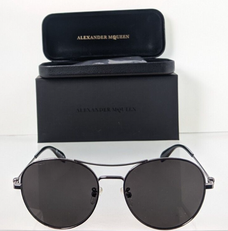 Brand New Authentic Alexander McQueen Sunglasses AM 0174 001 57mm Frame