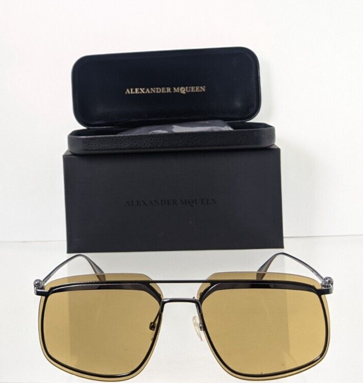 Brand New Authentic Alexander McQueen Sunglasses AM 0221 004 64mm Frame