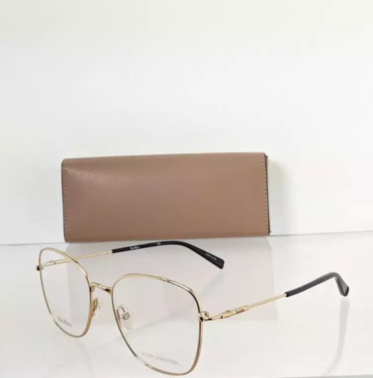 Brand New Authentic Max Mara Eyeglasses MM 1369 000 Gold 1396 Frame