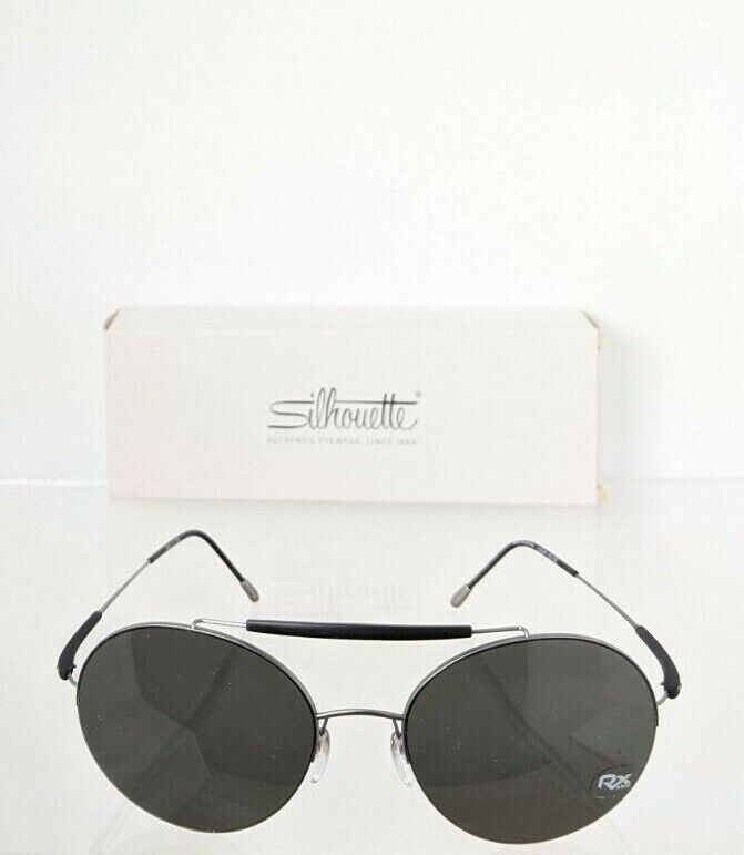 Brand New Authentic Silhouette Sunglasses 8659 10 6203 Grey / Black Frame