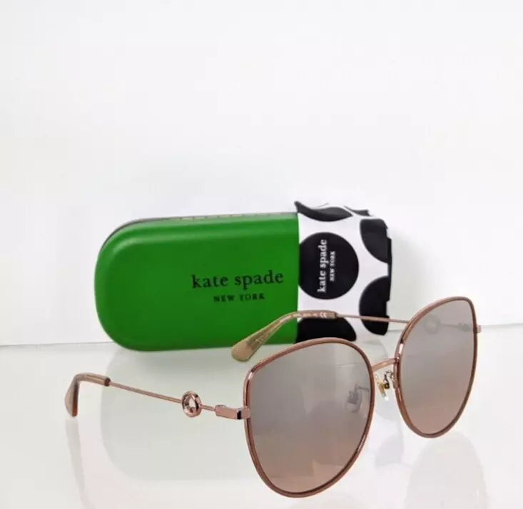 New Authentic Kate Spade Sunglasses Sicilia AU2G4 Rose Gold 60mm Frame