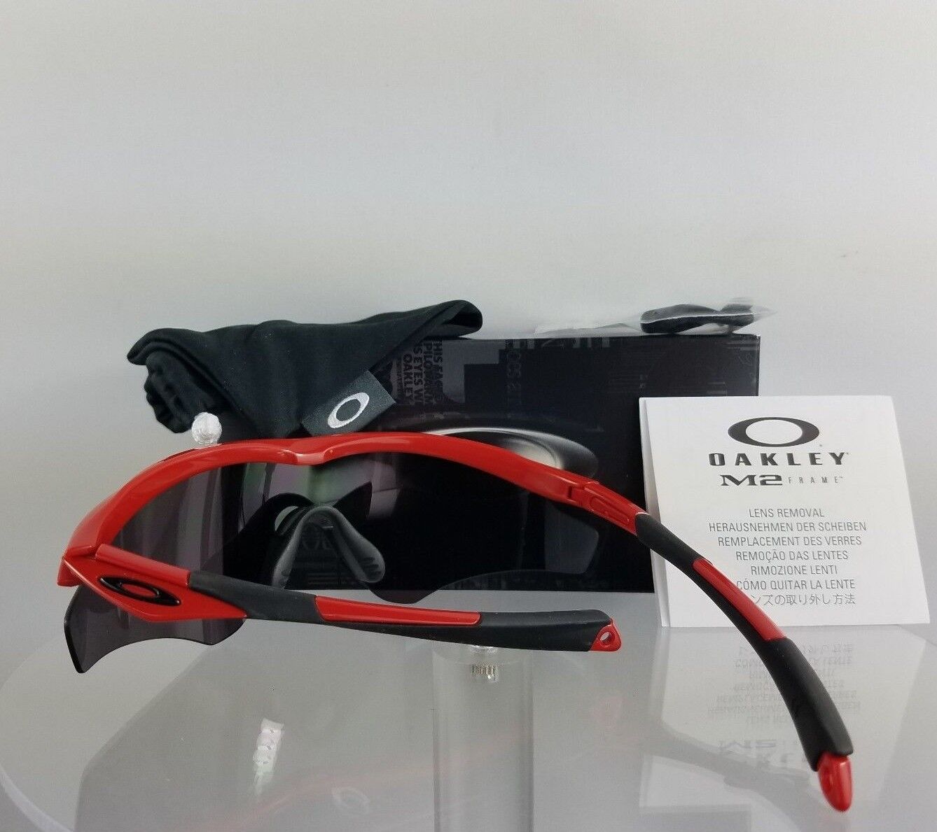 Brand New Authentic Oakley Sunglasses OO9345 02 Frame Red Line Warm Grey 934502