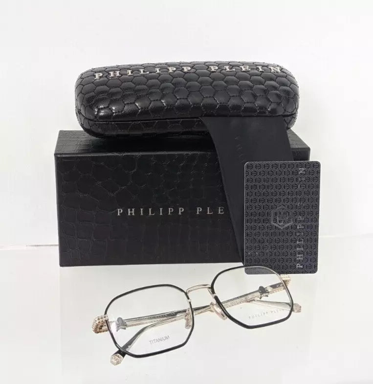 New Authentic Philipp Plein Eyeglasses VPP 062 Col 300Y VP062 Classical Waves