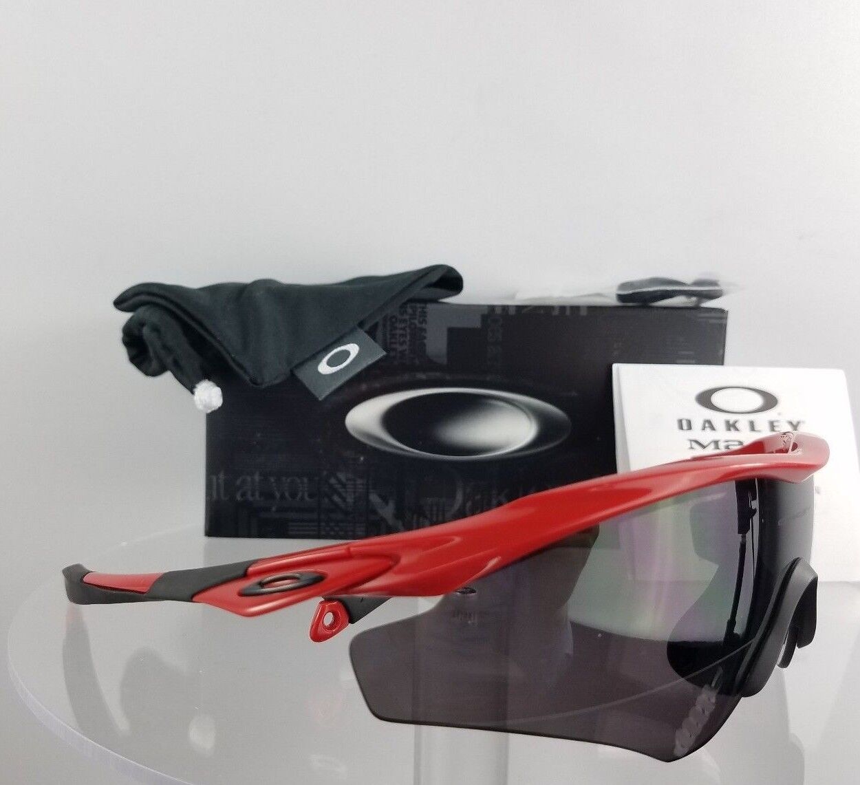 Brand New Authentic Oakley Sunglasses OO9345 02 Frame Red Line Warm Grey 934502