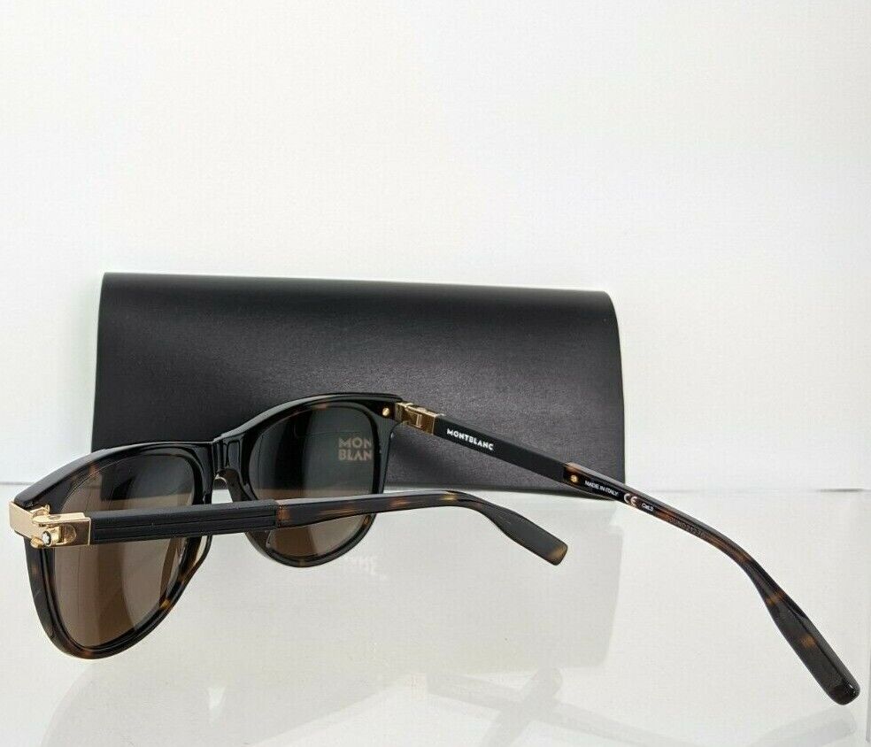 Brand New Authentic Mont Blanc Sunglasses MB0031 003 55mm Brown Gold Frame 0031