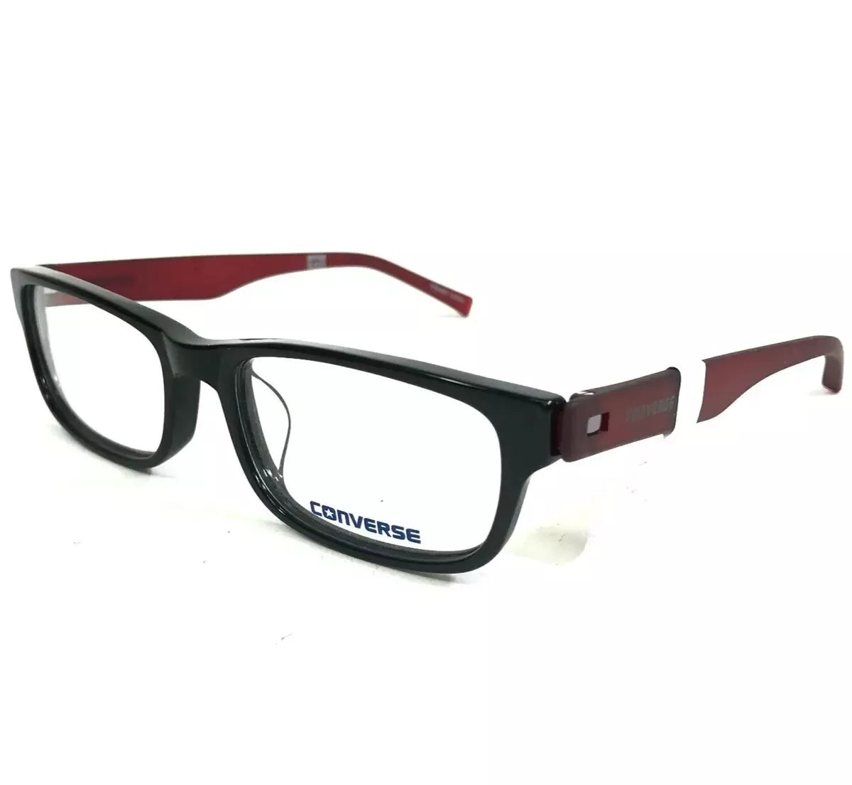 Brand New Authentic Converse Eyeglasses Q009 Black/Burgundy 51mm Frame