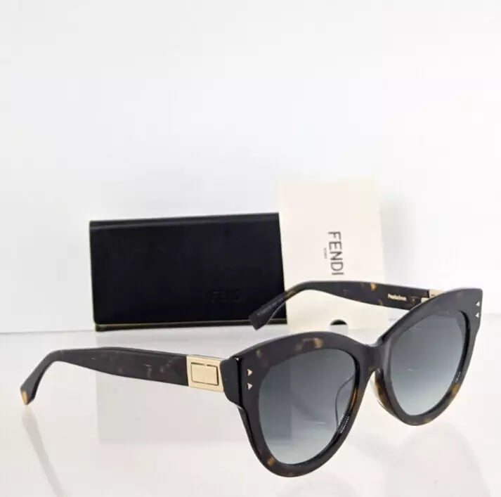 Brand New Authentic Fendi FF 0282 Sunglasses 0869O Tortoise Frame 0282/S 54mm