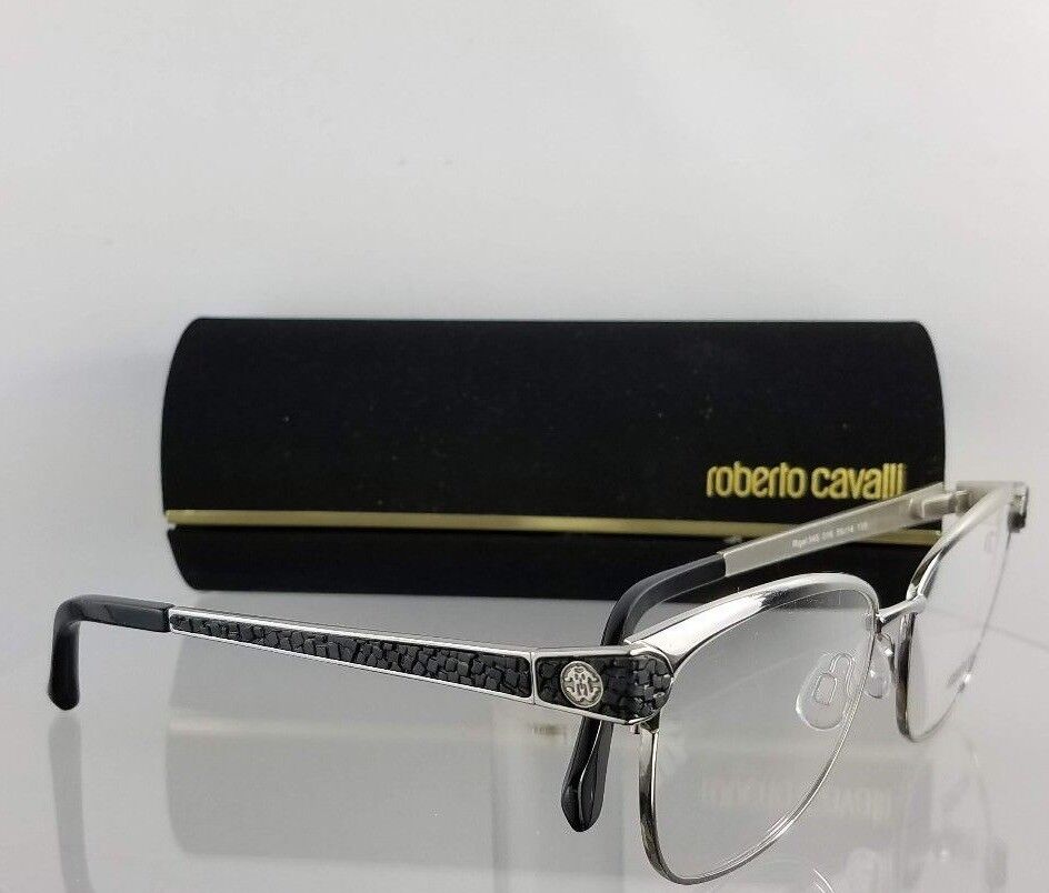 Brand New Authentic Roberto Cavalli Eyeglasses Rigel 945 016 55Mm Silver Frame