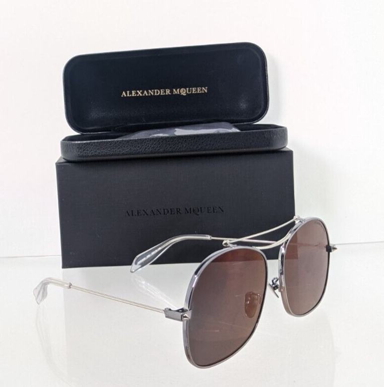 Brand New Authentic Alexander McQueen Sunglasses AM 0088 006 59mm Frame