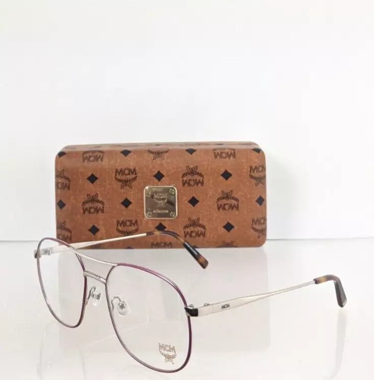 Brand New Authentic MCM Eyeglasses MCM 2154 519 56mm Violet & Silver Frame