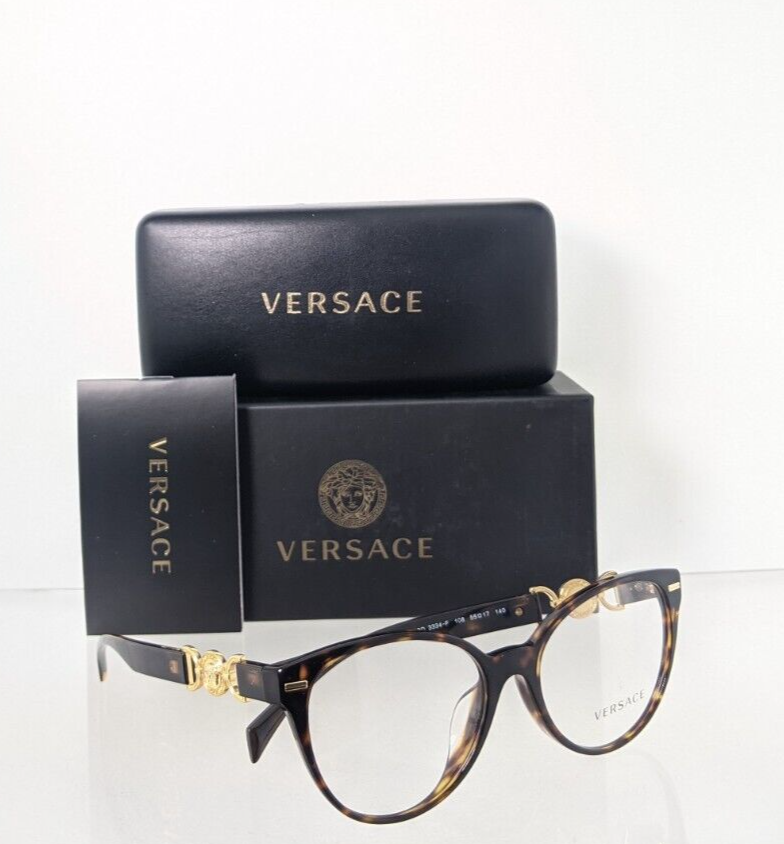 Brand New Authentic Versace Eyeglasses MOD. 3334 108 55mm 3334-F Frame