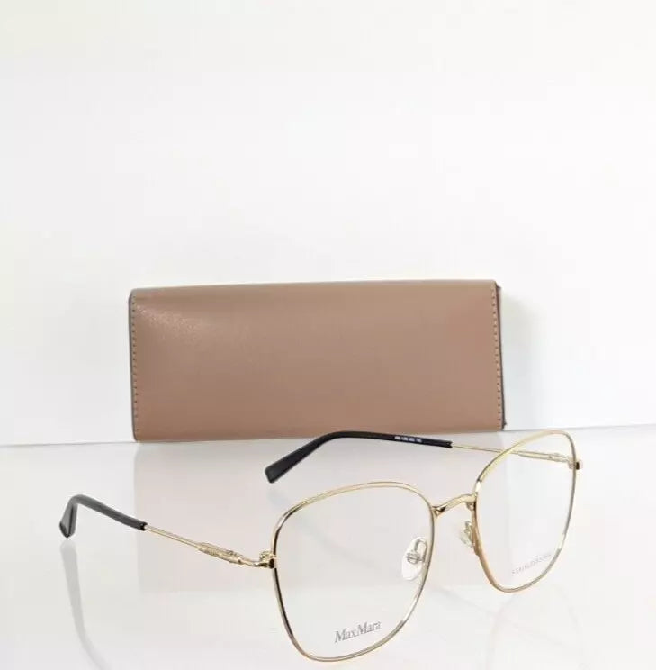 Brand New Authentic Max Mara Eyeglasses MM 1369 000 Gold 1396 Frame