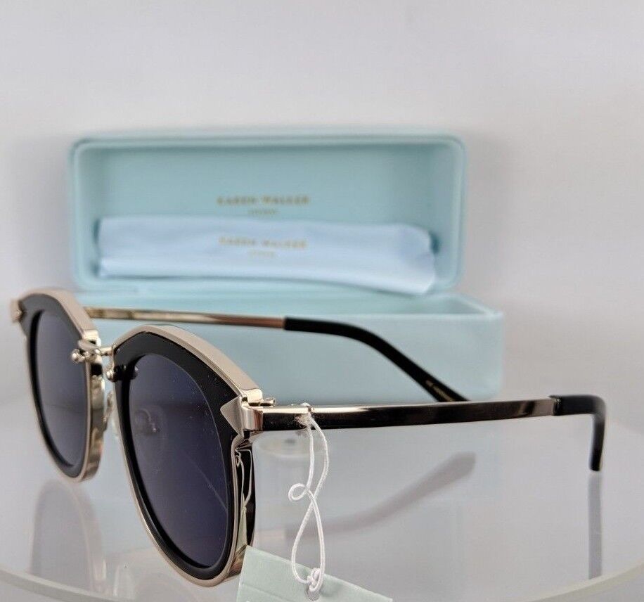 Brand New Authentic Karen Walker Sunglasses Bounty Black Gold 47Mm Frame