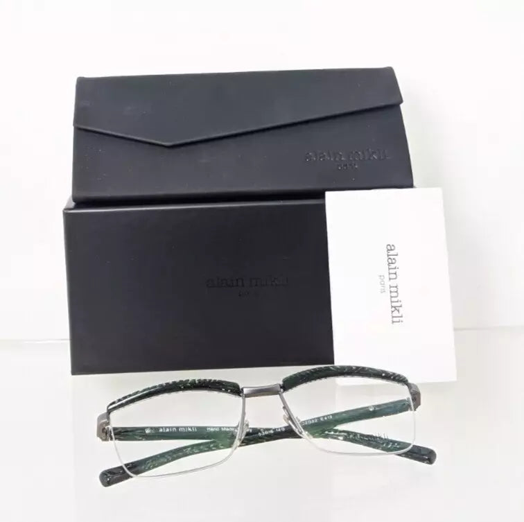 New Authentic Alain Mikli 2022 Eyeglasses A0 2022 E412 53mm Grey/Green