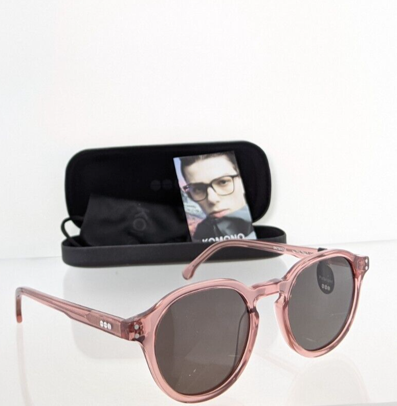 Brand New Authentic KOMONO SUNGLASSES SN The Damien 49mm Pink Crystal Frame